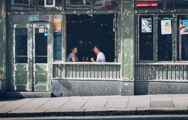 outside of a bar